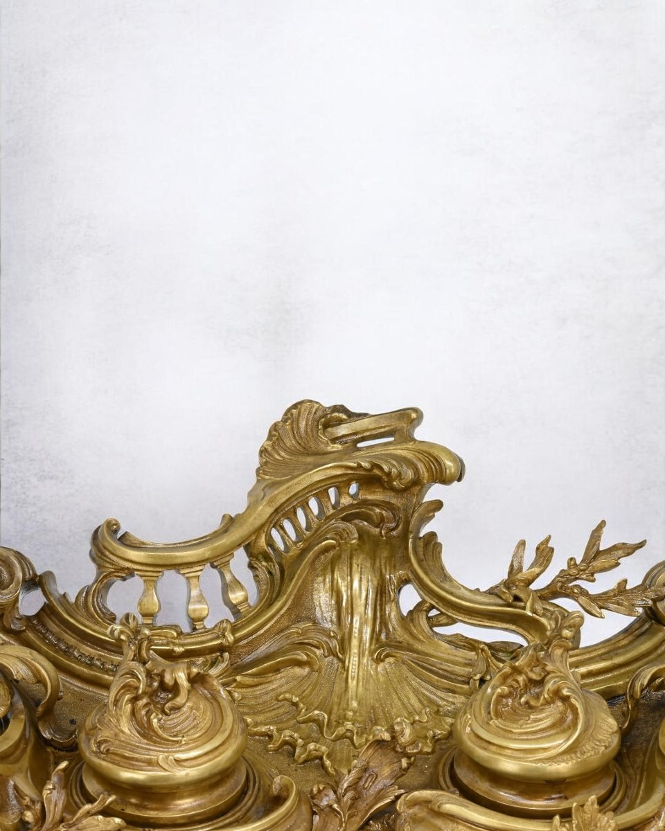 Encrier en Bronze - Napoléon III-photo-3